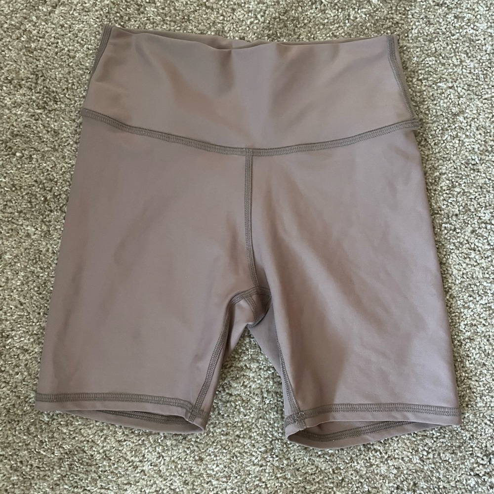 Skatie light brown biker shorts